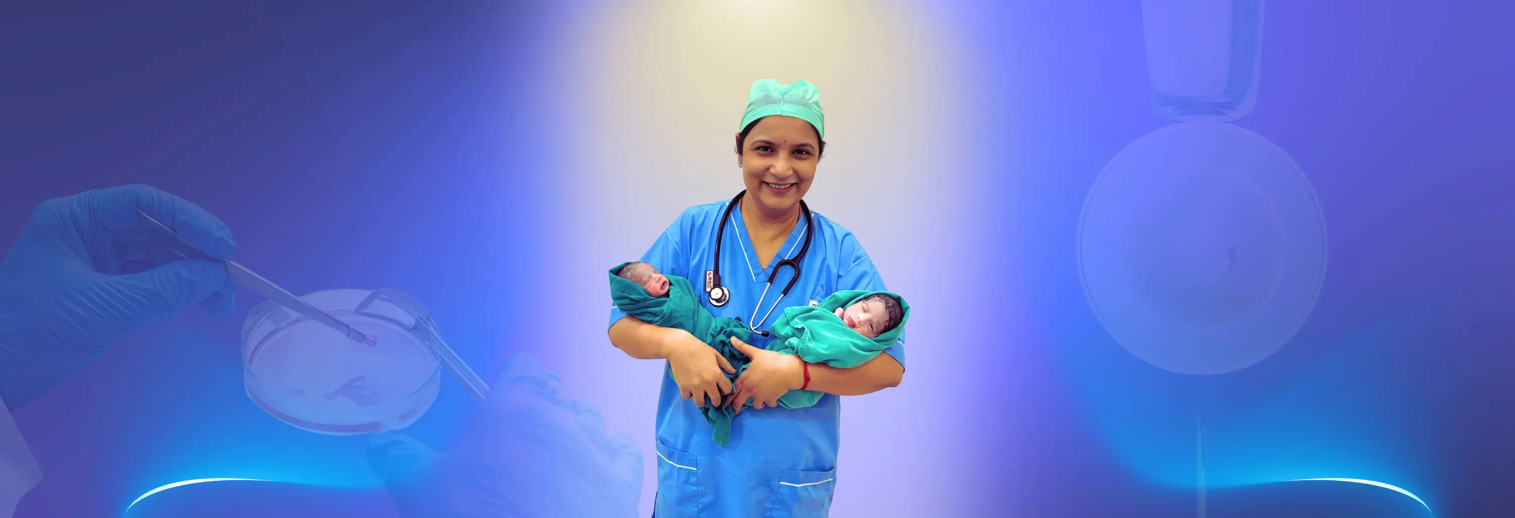 IVF Simplified banner with slogan Precise Affordable - Best IVF in Lucknow